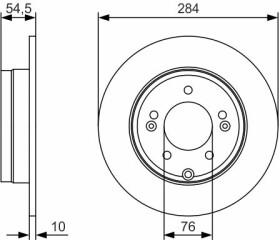 Тормозной диск Bosch 0 986 479 T49