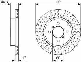 Тормозной диск Bosch 0 986 479 U93