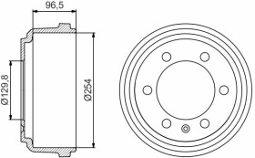 Тормозной барабан Bosch 0 986 477 218