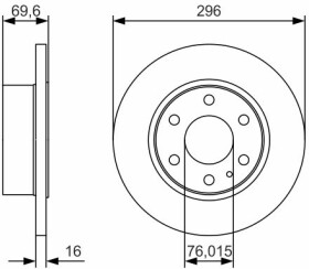 Тормозной диск Bosch 0 986 479 A51
