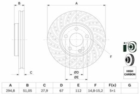Тормозной диск Bosch 0 986 479 A02