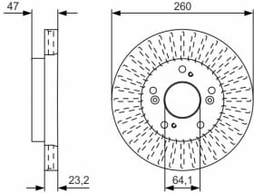 Тормозной диск Bosch 0 986 479 U92