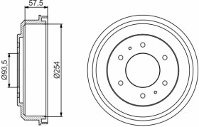 Тормозной барабан Bosch 0 986 477 220
