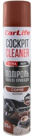 Поліроль для салону Carlife Cockpit Cleaner Extra Mat кава 320 мл