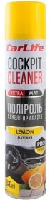 Поліроль для салону Carlife Cockpit Cleaner Extra Mat лимон 320 мл