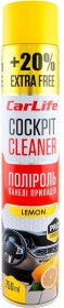 Поліроль для салону Carlife Cockpit Cleaner лимон 750 мл
