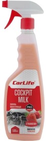 Полироль для салона Carlife Cockpit Milk клубника 500 мл