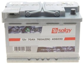 Аккумулятор Solgy 6 CT-70-R 406030