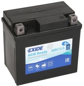 Аккумулятор Exide 6 CT-4-R AGM Ready YTX5L-BSEXIDEREADY