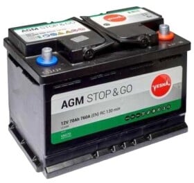 Аккумулятор Vesna 6 CT-75-R Stop&Go AGM 314120