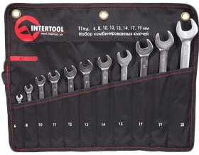 Набір ключів ріжково-накидних Intertool xt1003 6-22 мм 11 шт