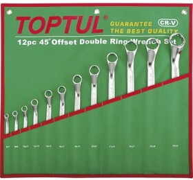 Набір ключів накидних Toptul GAAA1202 6x7-30x32 мм 12 шт