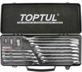 Набір ключів ріжково-накидних Toptul GBA15410 8-19 мм 15 шт
