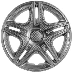 Комплект колпаков на колеса Star Dakar цвет серебристый с карбоновой отделкой