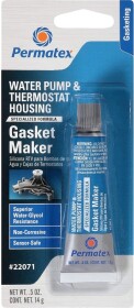 Формирователь прокладок Permatex Water Pump &amp; Thermostat RTV Silicone серый