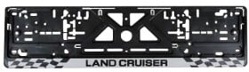 Рамка номерного знака Vitol 833 колір чорний Land Cruiser