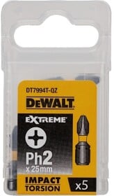 Набор бит DeWALT Impact Torsion DT7994T 5 шт.