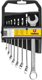 Набор ключей рожково-накидных Topex 35D352 6-19 мм 8 шт