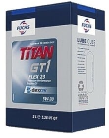 Моторное масло Fuchs TITAN GT1 FLEX 23 Lube Cube 5W-30 синтетическое