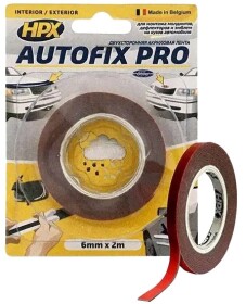 Двосторонній скотч HPX AF0602 на акриловій основі 6 мм x 2 м