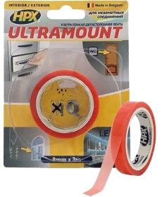 Двосторонній скотч HPX UM0902 9 мм x 2 м
