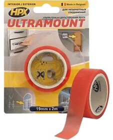 Двосторонній скотч HPX UM1902 19 мм x 2 м