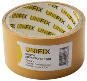 Двухсторонний скотч UNIFIX PP-5005 на полипропиленовой основе 50 мм Х 5 м