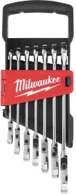 Набор ключей рожково-накидных Milwaukee MAX BITE 4932478557 8-17 мм с шарниром 7 шт