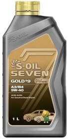 Моторное масло S-Oil Seven Gold #9 A3/B4 5W-40 синтетическое