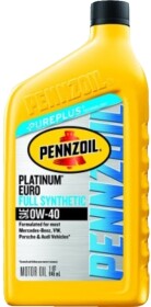 Моторное масло Pennzoil Platinum Euro 0W-40 синтетическое