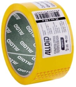 Скотч Alloid PT-3845060Y на полипропиленовой основе 45 мм x 60 м