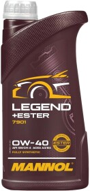 Моторное масло Mannol Legend + Ester 0W-40 синтетическое