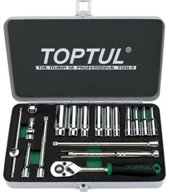 Набор торцевых головок и комплектующих Toptul GCAD1813 1/4