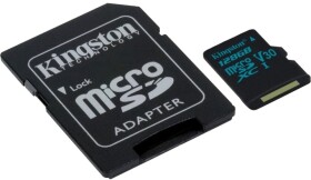 Карта памяти Kingston Canvas Go! microSDXC 128 ГБ с SD-адаптером