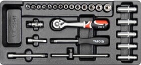 Набор торцевых головок и комплектующих Yato YT-5541 1/4