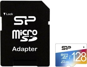 Карта памяти Silicon Power Elite Color microSDXC 128 ГБ с SD-адаптером SP128GBSTXBU1V21SP