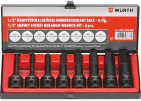 Набор торцевых головок Würth 0715900200 1/2