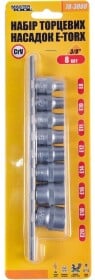 Набор торцевых головок MasterTool 78-3808 3/8