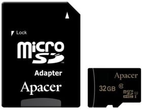 Карта пам’яті Apacer microSDHC 32 ГБ з SD-адаптером