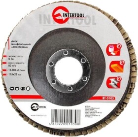 Круг пелюстковий Intertool BT-0103 K36 115 мм