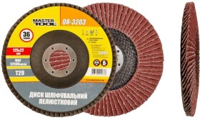 Круг пелюстковий MasterTool 08-3203 зерно 36 125 мм