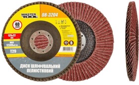Круг пелюстковий MasterTool 08-3204 зерно 40 125 мм
