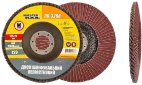 Круг пелюстковий MasterTool 08-3208 зерно 80 125 мм