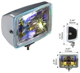 Комплект дополнительных галогеновых фар DLAA LA-1020-RY противотуманных 55 W 2 шт.