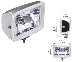 Комплект дополнительных галогеновых фар DLAA LA-1020-W противотуманных 55 W 2 шт.