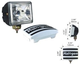 Комплект додаткових галогенових фар DLAA LA-1038-W протитуманних 55 W 2 шт.