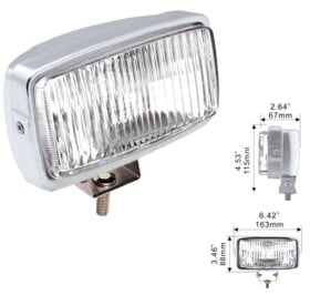 Комплект дополнительных галогеновых фар DLAA LA-1030E-W противотуманных 55 W 2 шт.