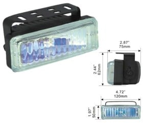 Комплект дополнительных галогеновых фар DLAA LA-8813-RY противотуманных 55 W 2 шт.