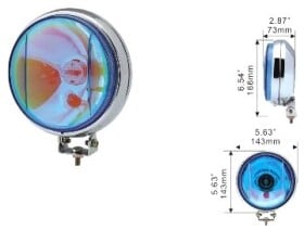 Комплект дополнительных галогеновых фар DLAA LA-1515-W противотуманных 55 W 2 шт.