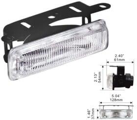 Комплект дополнительных галогеновых фар DLAA LA-660-W противотуманных 55 W 2 шт.